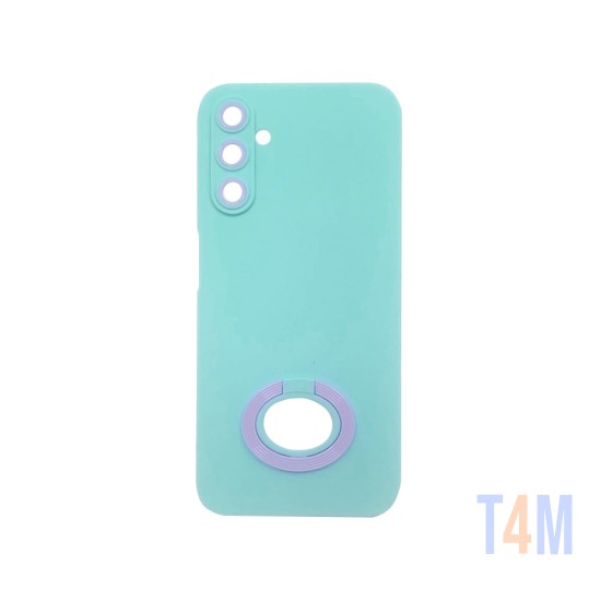 Funda de Silicona con Anilla de Soporte para Samsung Galaxy A14 4g/5g Verde